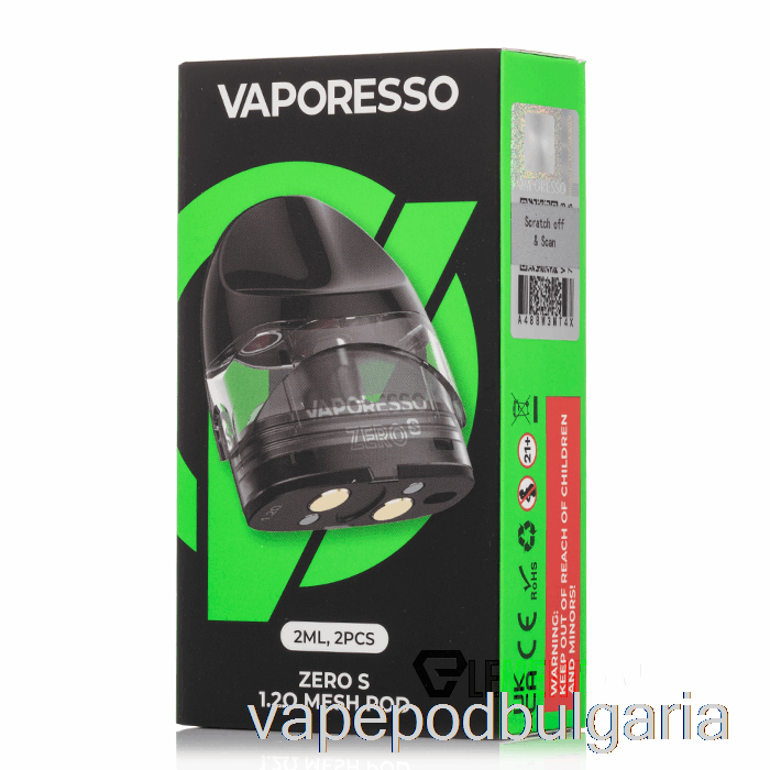 Vape Bulgaria Vaporesso Zero S резервни подове 1.0ohm Zero S Pods